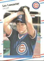 1988 Fleer Baseball Cards      421     Les Lancaster